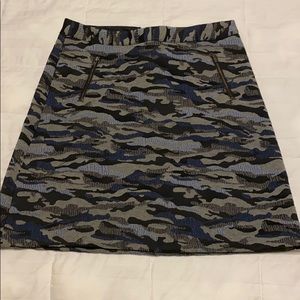 Halogen blue camo skirt